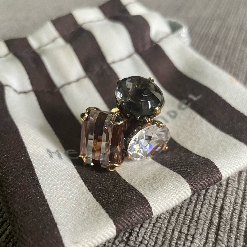 Henri Bendel ironic ring with dust bag